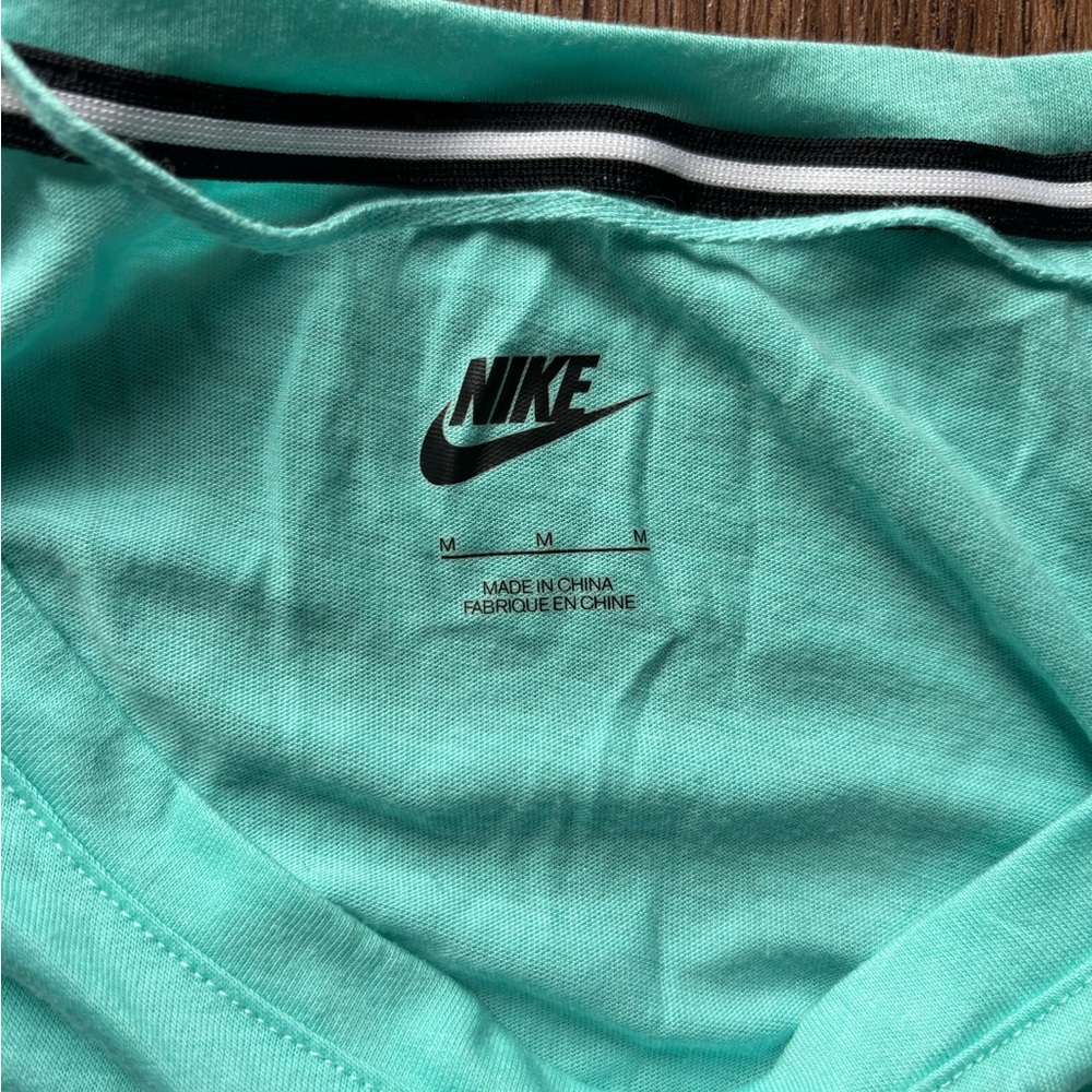 Nike Women's Turquoise Short Sleeve Tee - Picture 2 of 2